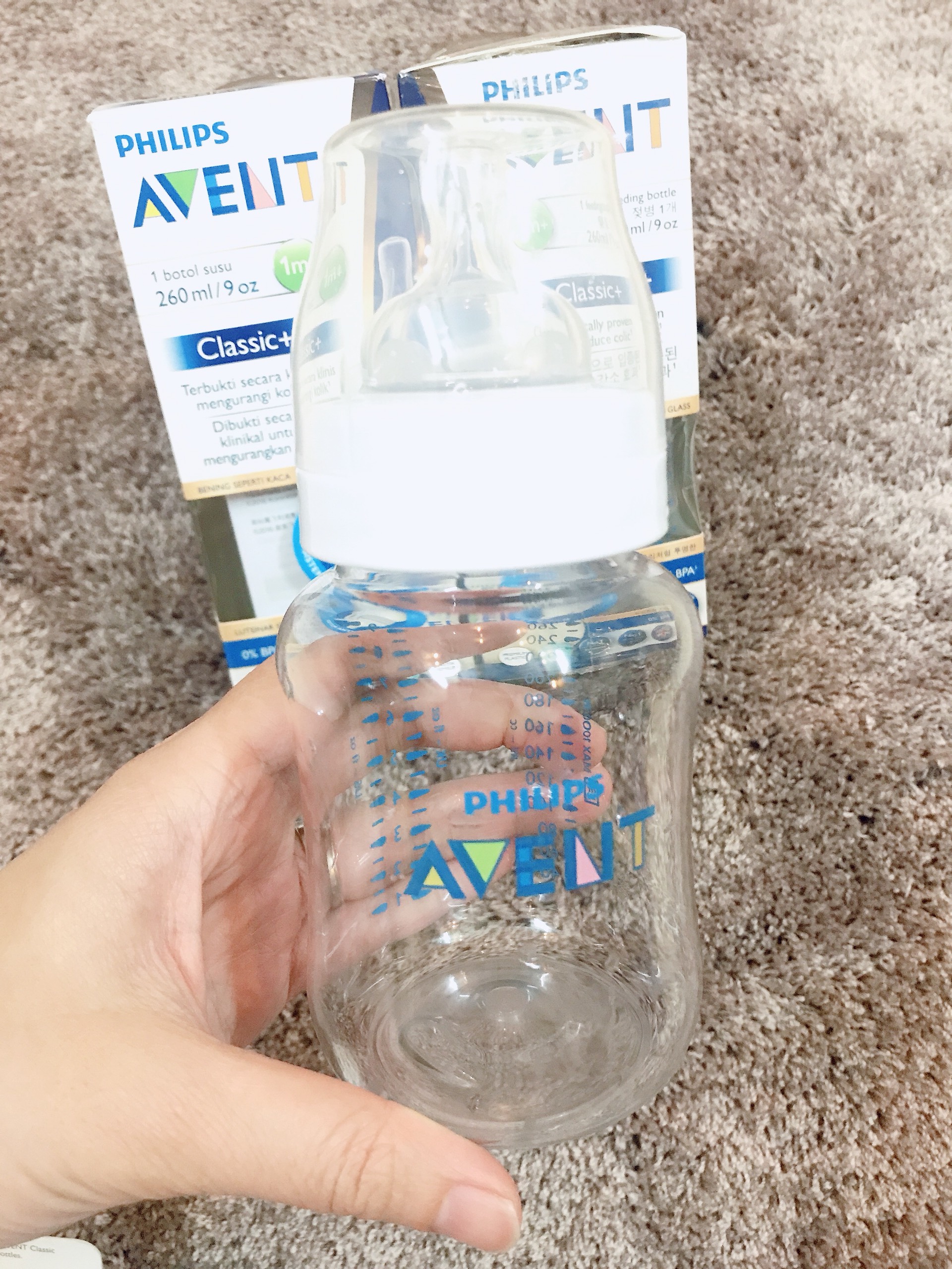 #Bình sữa Avent 260ml