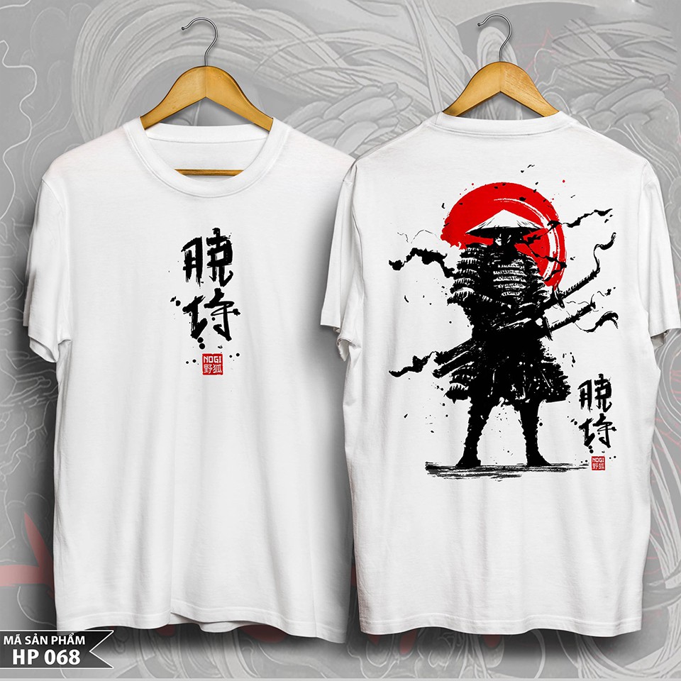 Áo thun samurai thư pháp nhật cực chất at70 hương nemo style