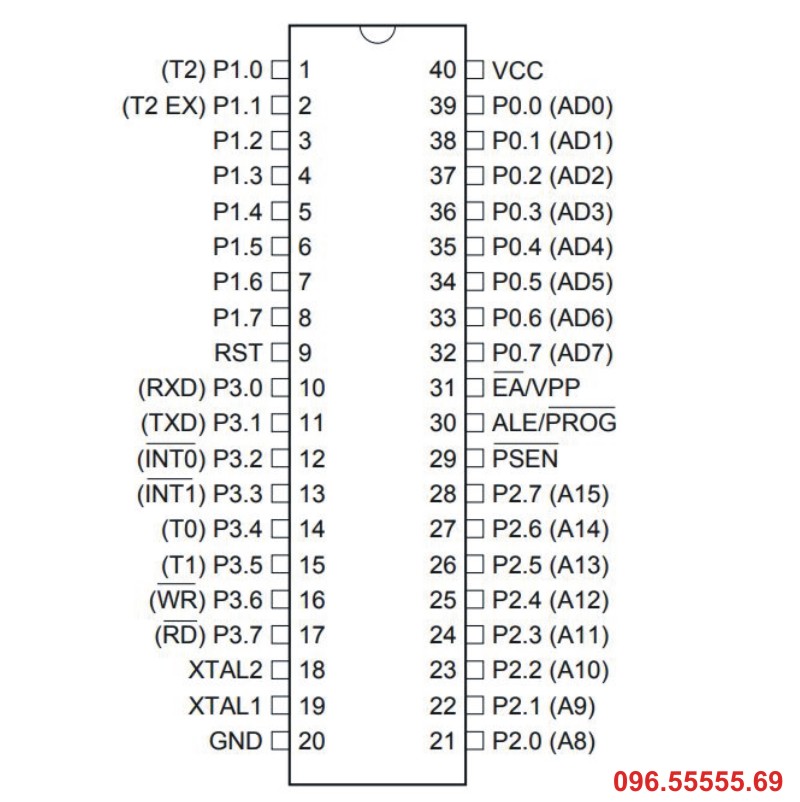 IC Vi điều khiển AT 89C2051