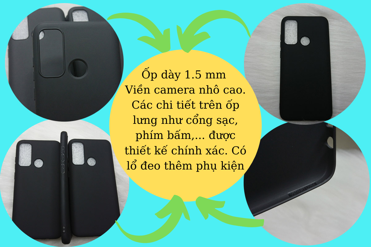 [HCM]Ốp lưng Vsmart Live 4 - Ốp dẻo đen in hình Random