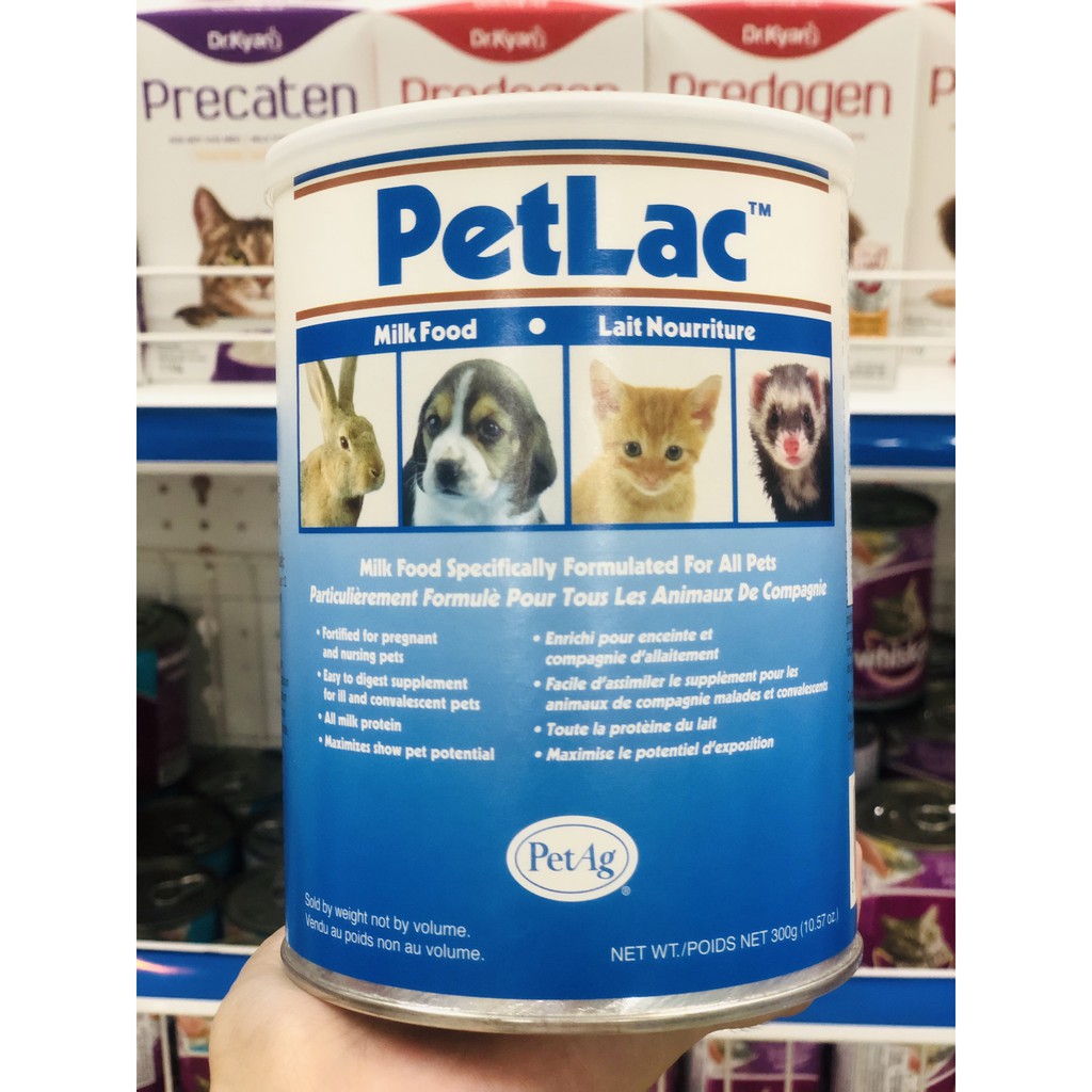 [HCM]SỮA BỘT PETLAC CHO CHÓ MÈO NHỎ 300GR