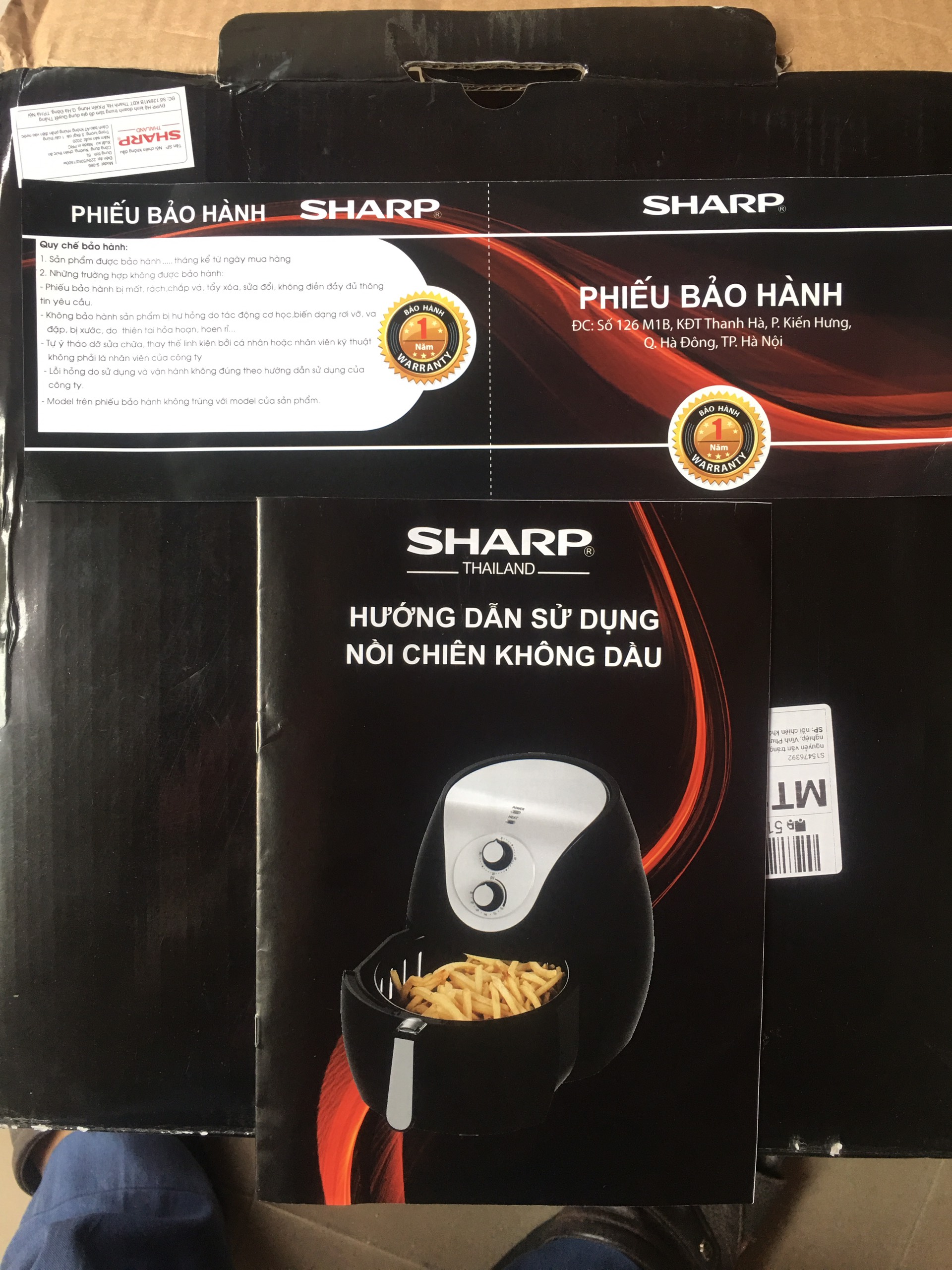 Nồi chiên không dầu Sharp loại 6L