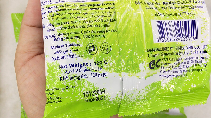 Kẹo chanh muối Thái Lan 100gr