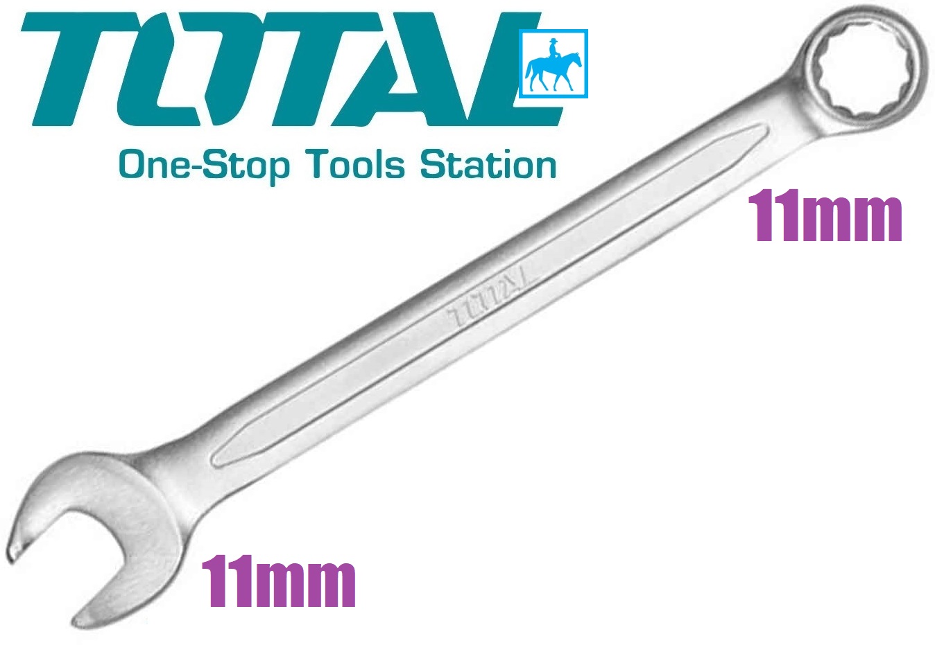 Khóa 11 Cờ Lê Vòng Miệng 11mm Dài 152mm CrV TOTAL TCSPA111