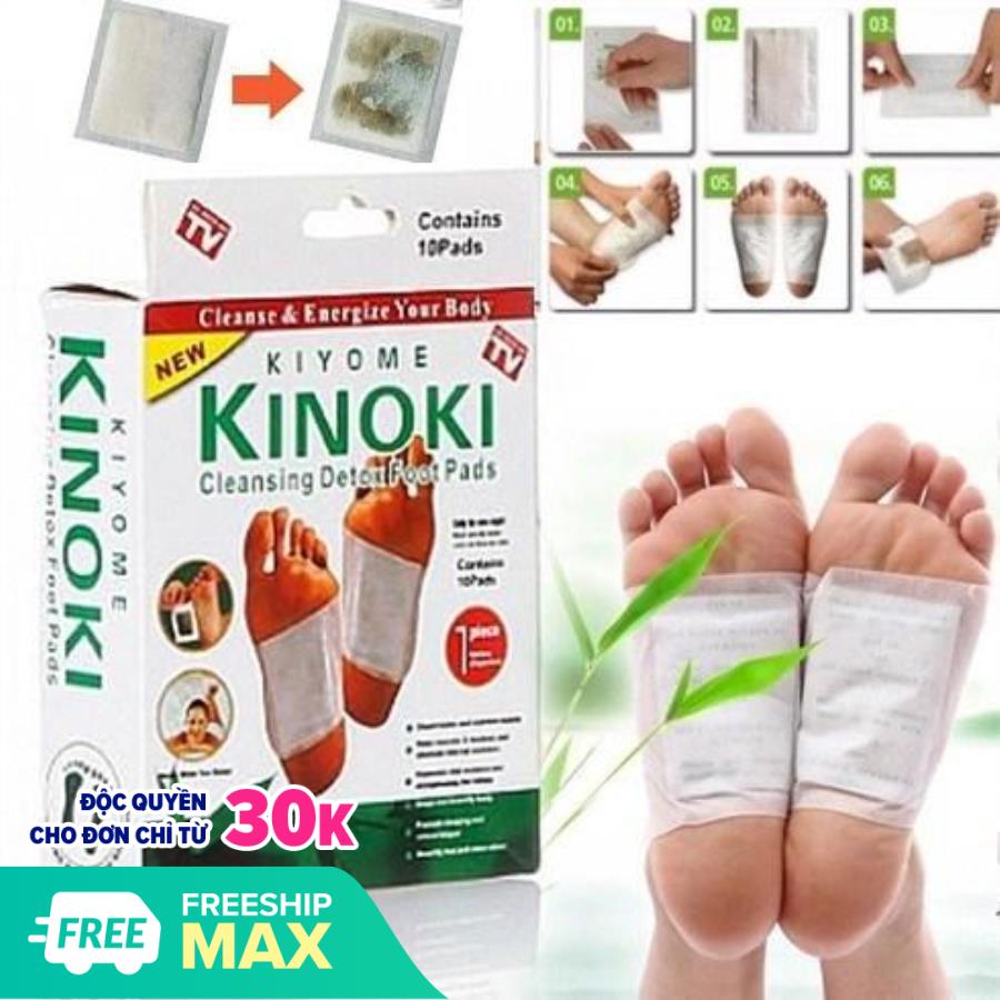 COMBO 20 Miếng dán chân giải độc massage chân Kinoki NHẬT BẢN (20 miếng/2 hộp) MimiStore