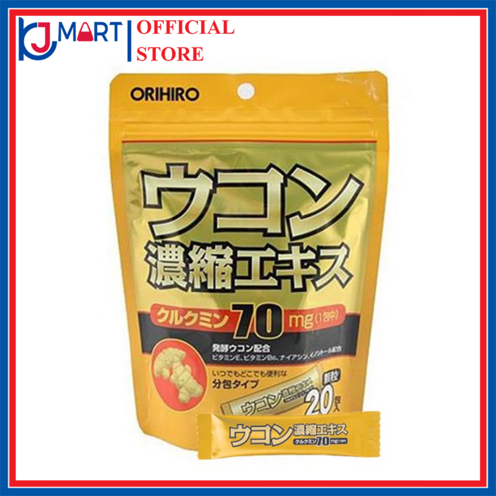 Bột nghệ Chống Say Orihiro 20 gói/túi Nhật Bản