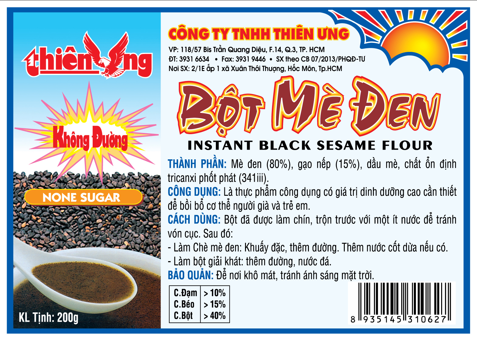 [HCM]Mè đen không đường