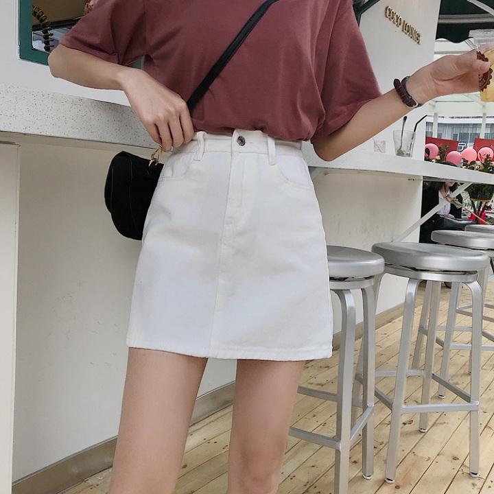 Chân váy cạp cao