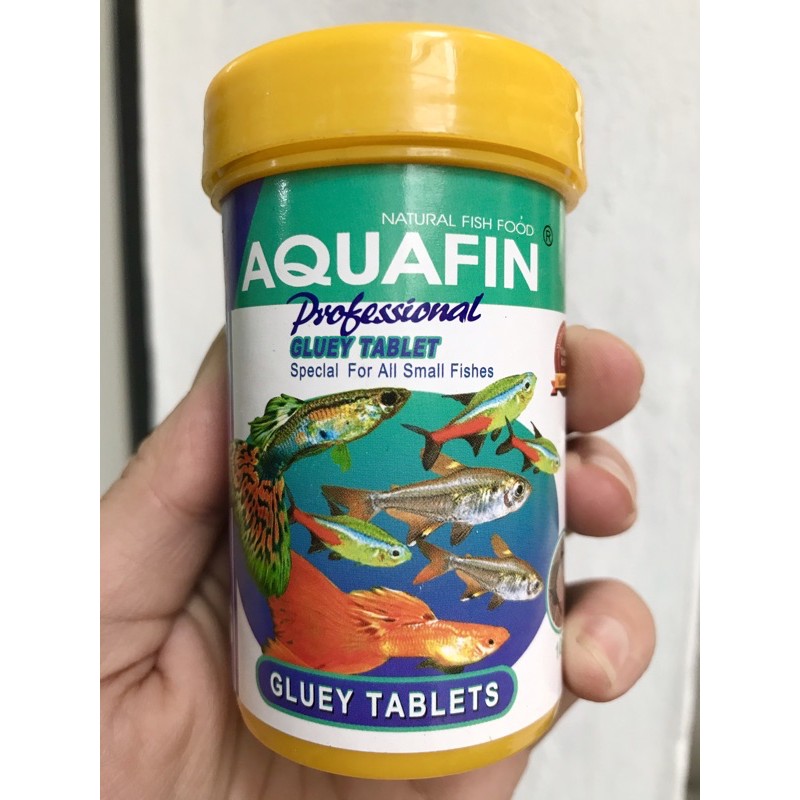 Thức ăn dán bể kinh cho cá cảnh Aquafin 100ml.
