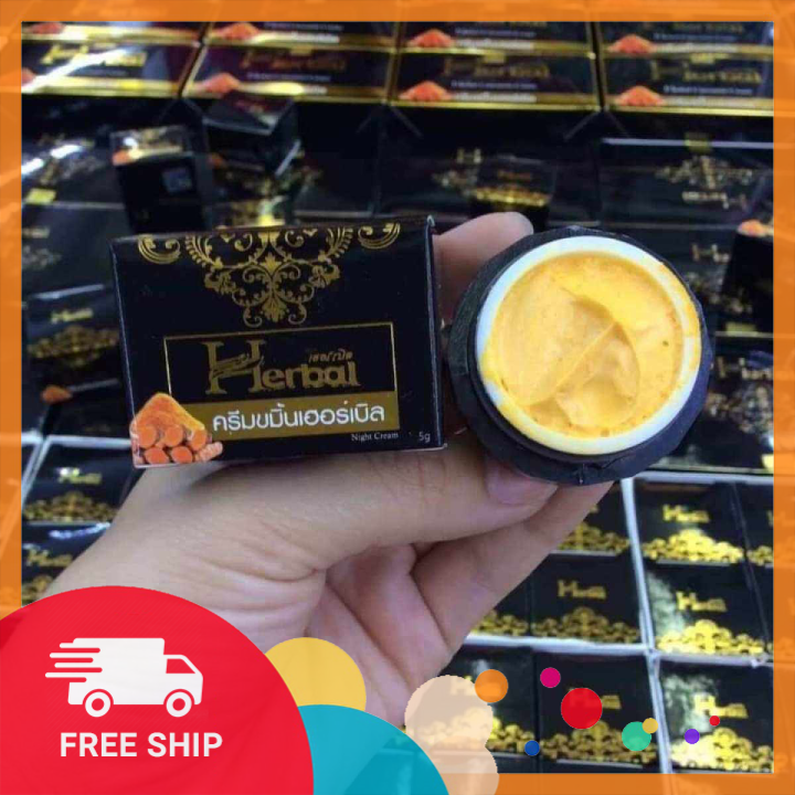 Kem nghệ herbal turmeric cream mẫu mới thái lan