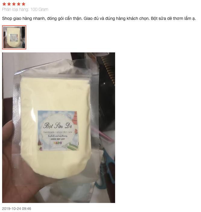 [HCM]Bột Sữa Dê 100 Gram - Dưỡng Trắng Căng Mịn Da