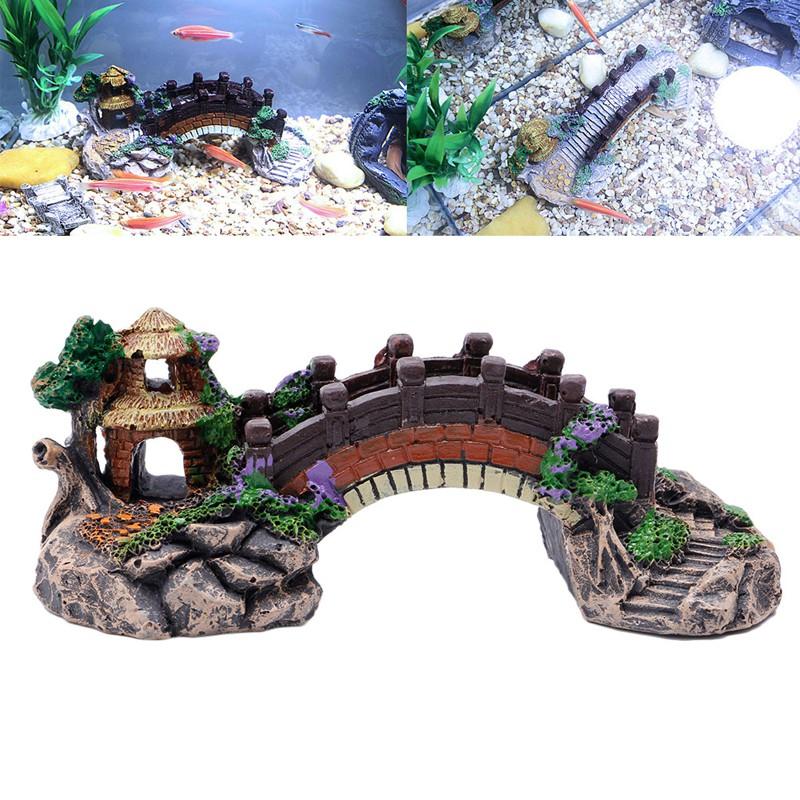 Mô Hình Cầu Trang Trí Bể Cá Phong Cách Vintage