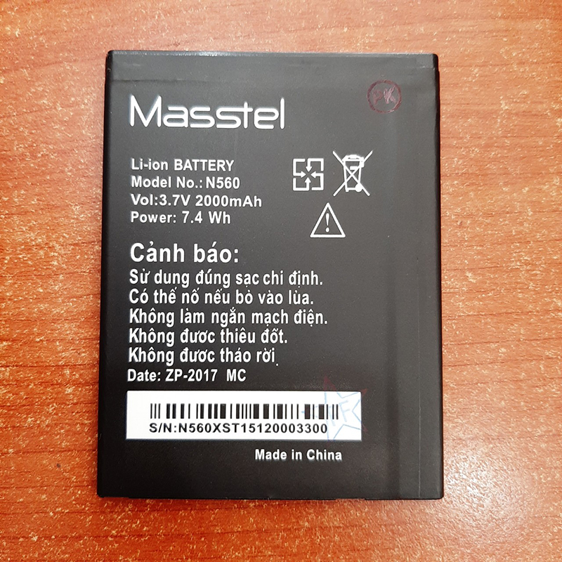 Pin điện thoại Masstel N560 Zin