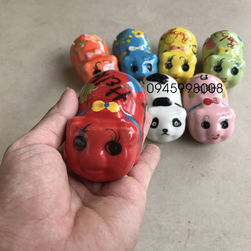 Heo đất mini sứ Bát Tràng siêu cute chỉ bằng nắm tay