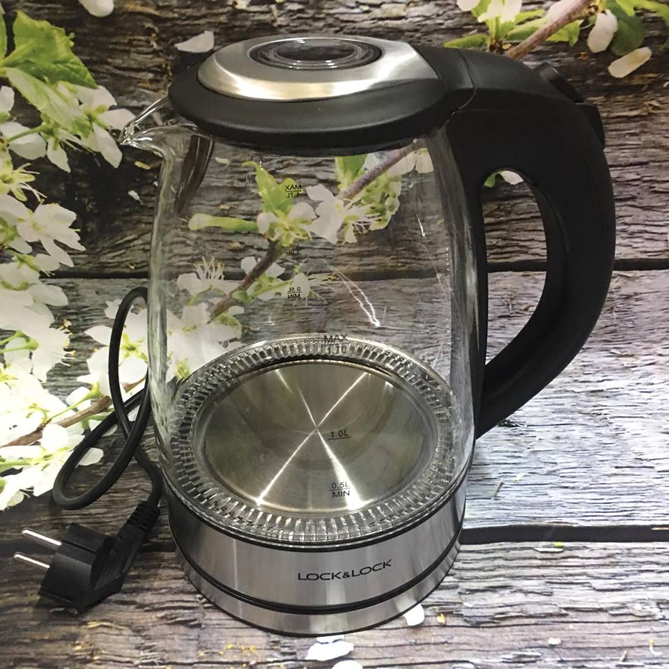 Ấm thủy tinh Lock and Lock EJK418SLV 1,8L