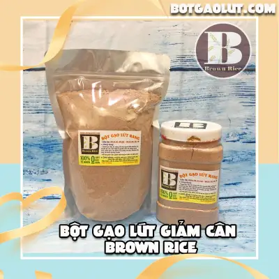 Bột gạo lức giảm cân Brown Rice 800gr ( Combo 1 túi 1 hộp )