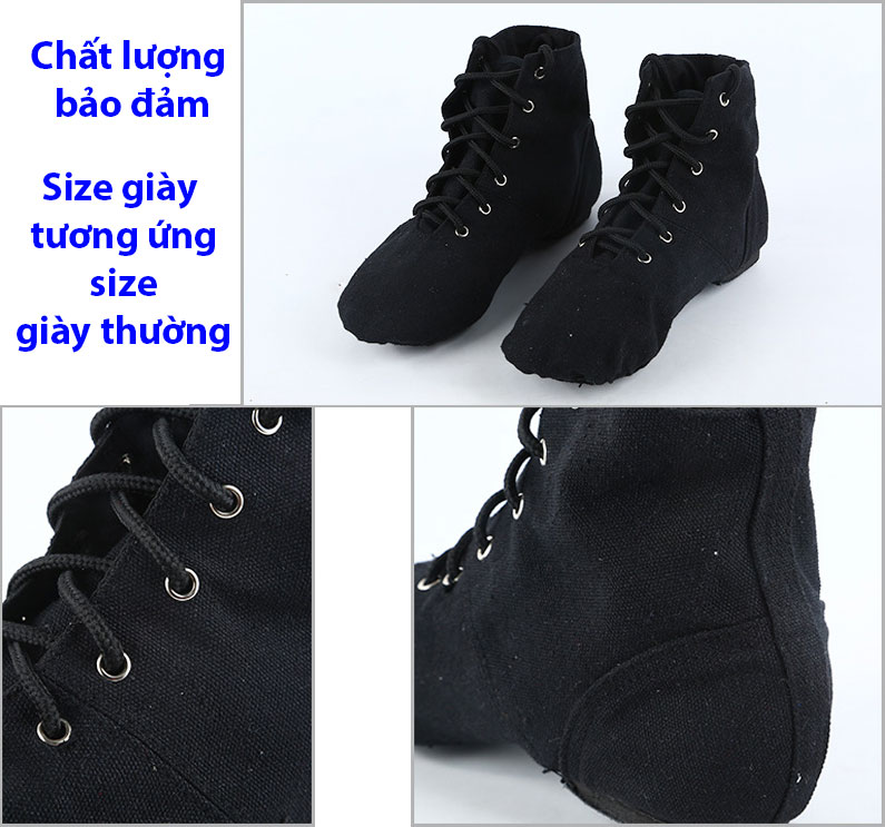 Giày múa bale cao cổ đệm da lộn phần gót và mũi cực êm