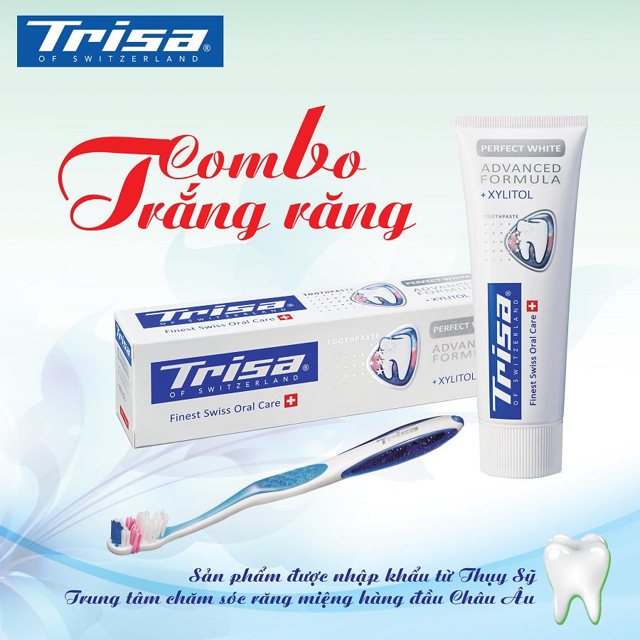 Kem Đánh Răng Trisa Perfect White 75ml - Thụy Sỹ