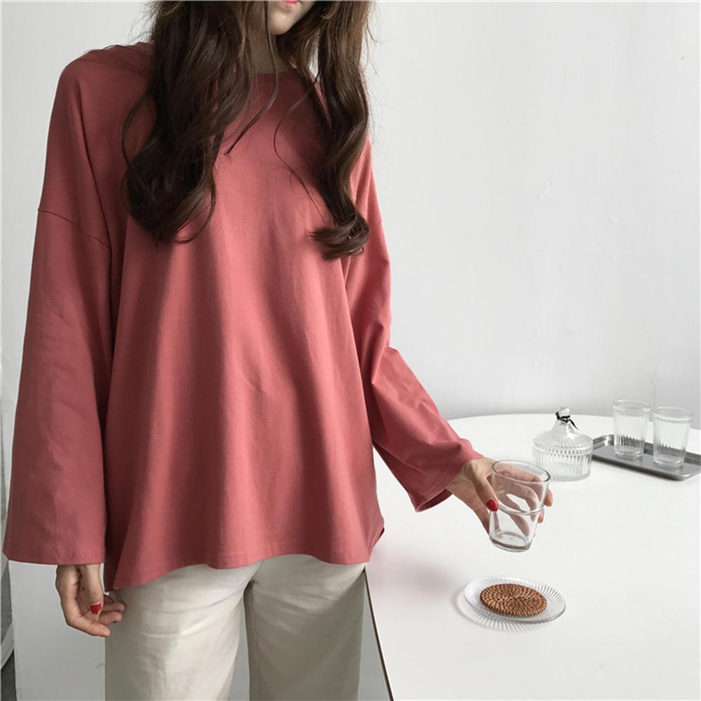 [HCM]ÁO THUN NỮ TAY DÀI UNISEX OVERHAND