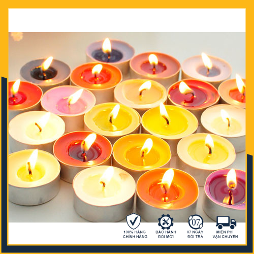 Nến thơm phòng tealight cháy 4h, Nến tealight 4h - Hàng Việt nam chất lượng cao