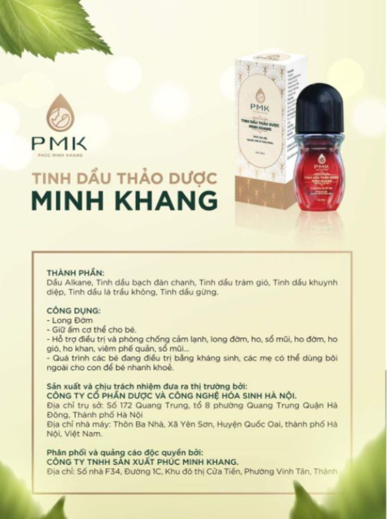 com bo ho, long đờm, phúc mình khang (sỉ 3 hộp)