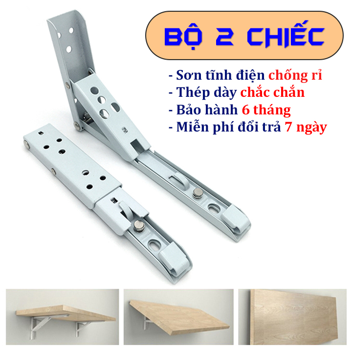 Ke Gập Chữ L - Bản Lề Gập Thông Minh (Bộ 2 chiếc)