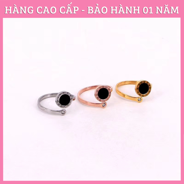 Nhẫn Nữ Đẹp, Nhẫn Titan Đá Đen Cá Tính
