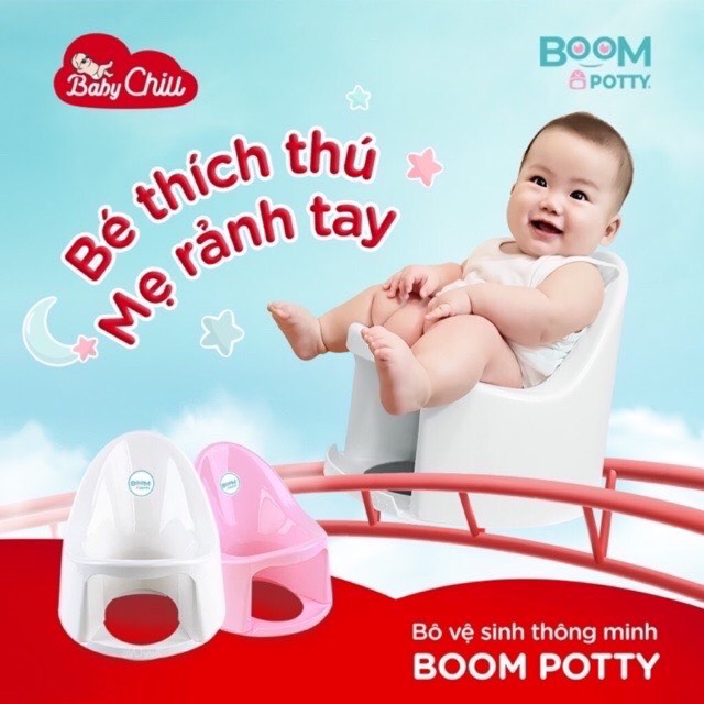 [HCM]Bô Boom Potty cho bé từ 7 tháng (8kg) đến 4 tuổi
