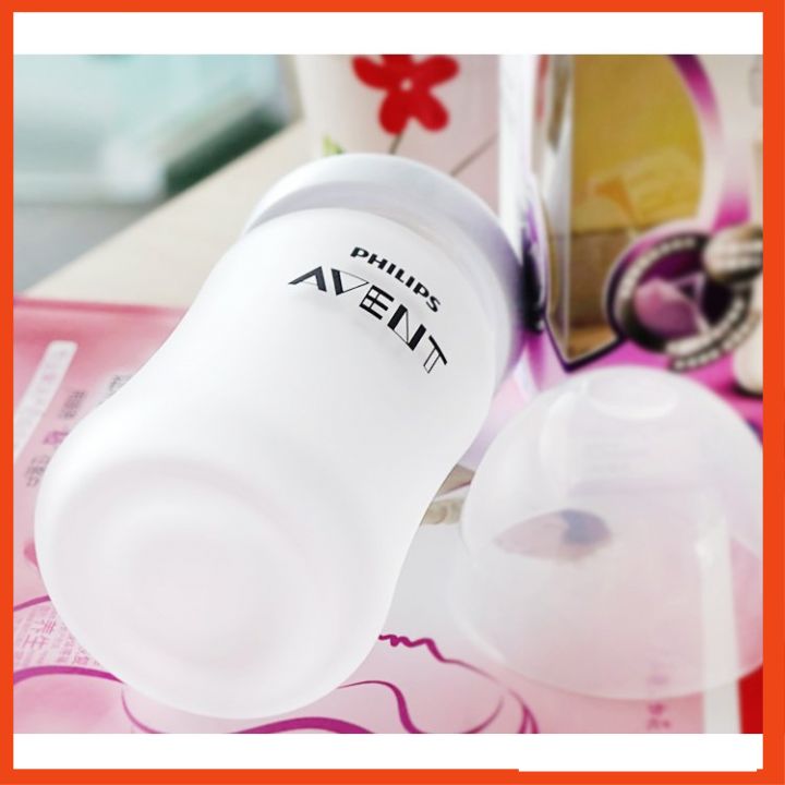 Bình sữa thủy tinh tráng silicon Philips Avent 240ML
