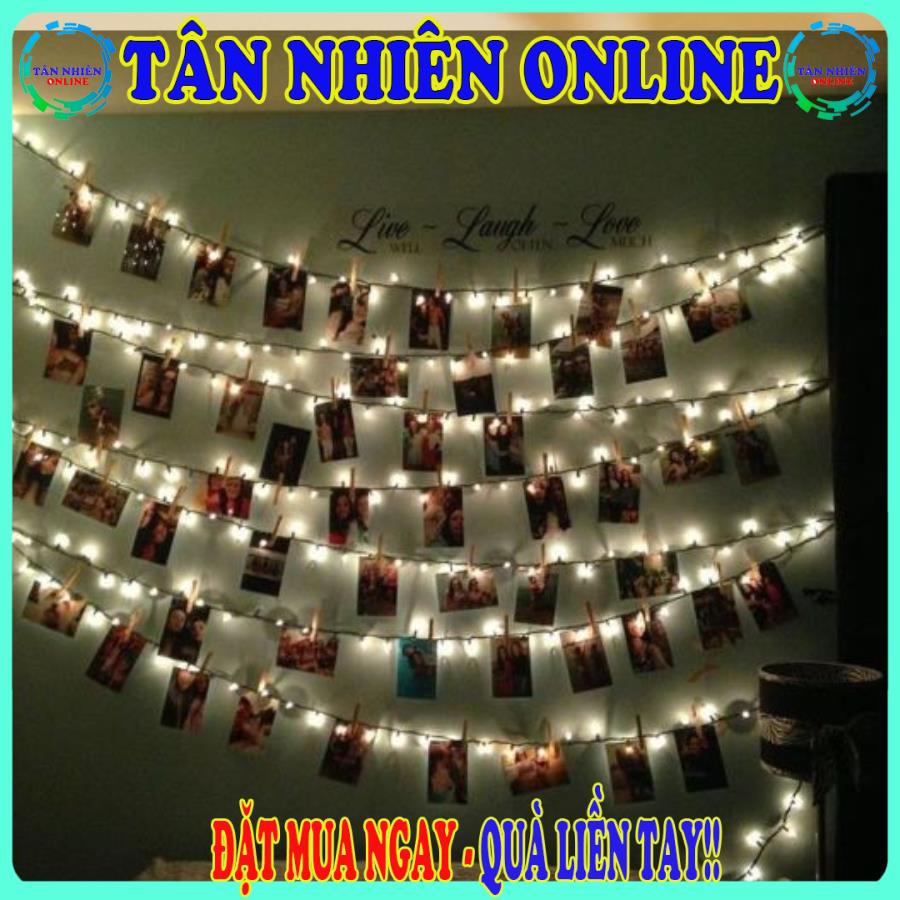 Dây đèn led kẹp ảnh 3m trang trí khung hình đẹp rực rỡ phong cách lãng mạn