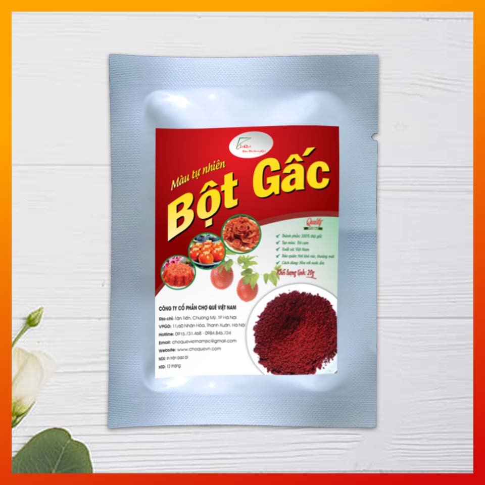 Combo 7 Gói Bột Tạo Màu Rau Củ Quả 20g