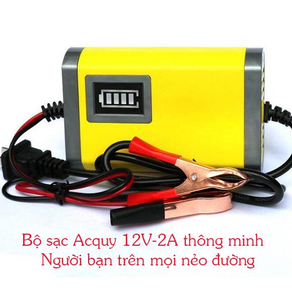 Acquy Xe May, Cua Hang Honda, CHỌN NGAY Bộ sạc bình acquy 12v 2A thông minh, Bộ Kích Sạc Acquy - An Toàn, Nhanh Chóng, Giá Tốt chỉ có tại SHOP NOW