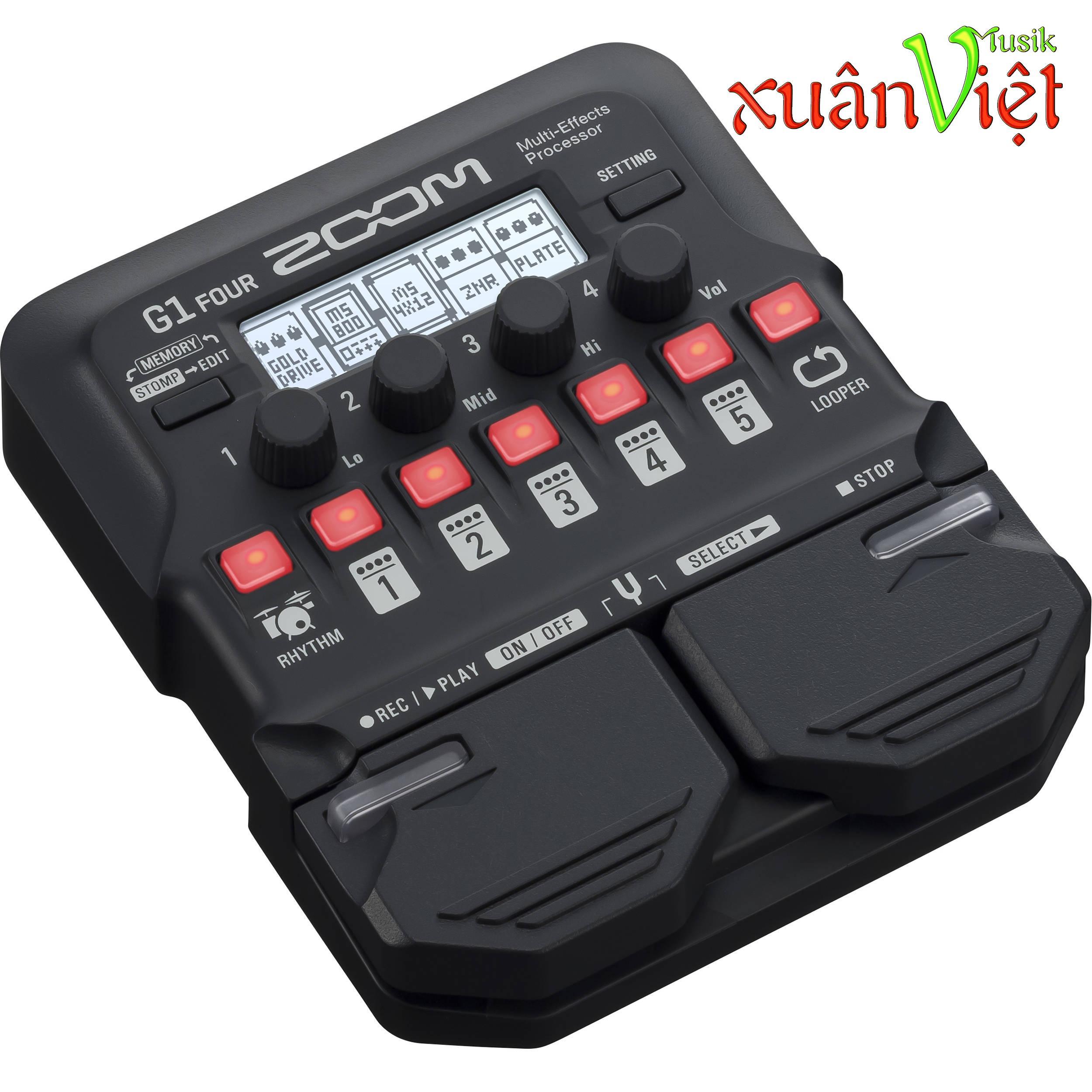Phơ cho guitar - Zoom G1 four (Tặng bộ tiếng Tân nhạc và cổ nhạc)
