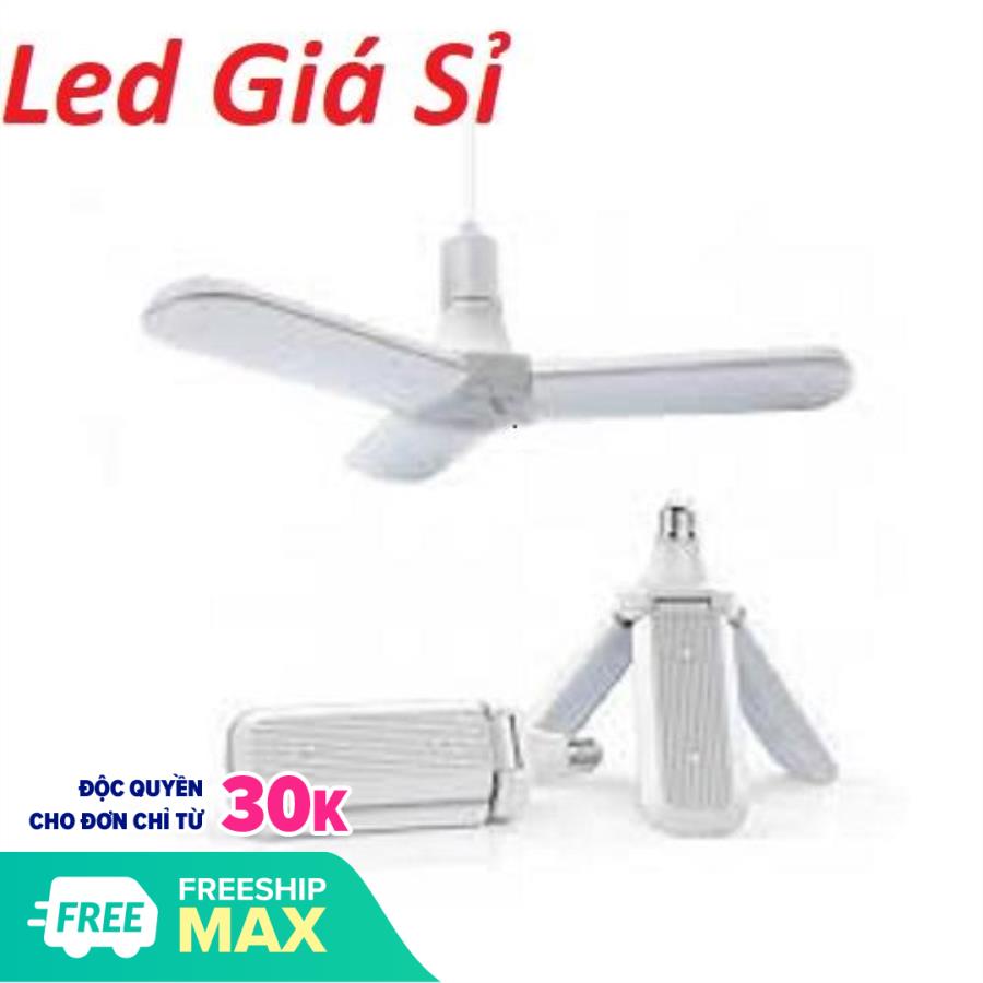 Bóng đèn led hình 3 cánh quạt 36w siêu sáng - bảo hành 1 năm. Nguồn đèn LED chất lượng cao suy giảm ánh sáng tuổi thọ dài.
