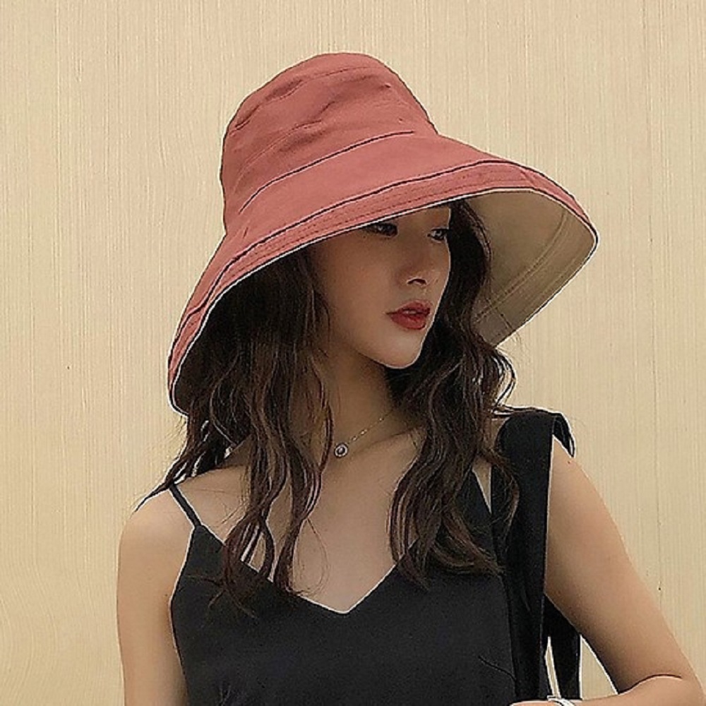 Mũ vải rộng vành chống nắng
