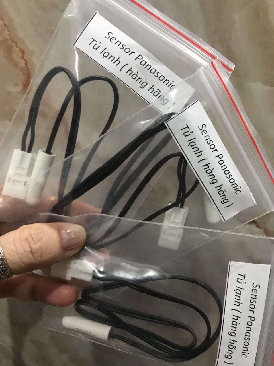[HCM]Sensor dùng cho tủ lạnh Panasonic đầu trắng ( Đầu dò cảm biến tủ lạnh ) Loại tốt dùng cho tủ lạnh