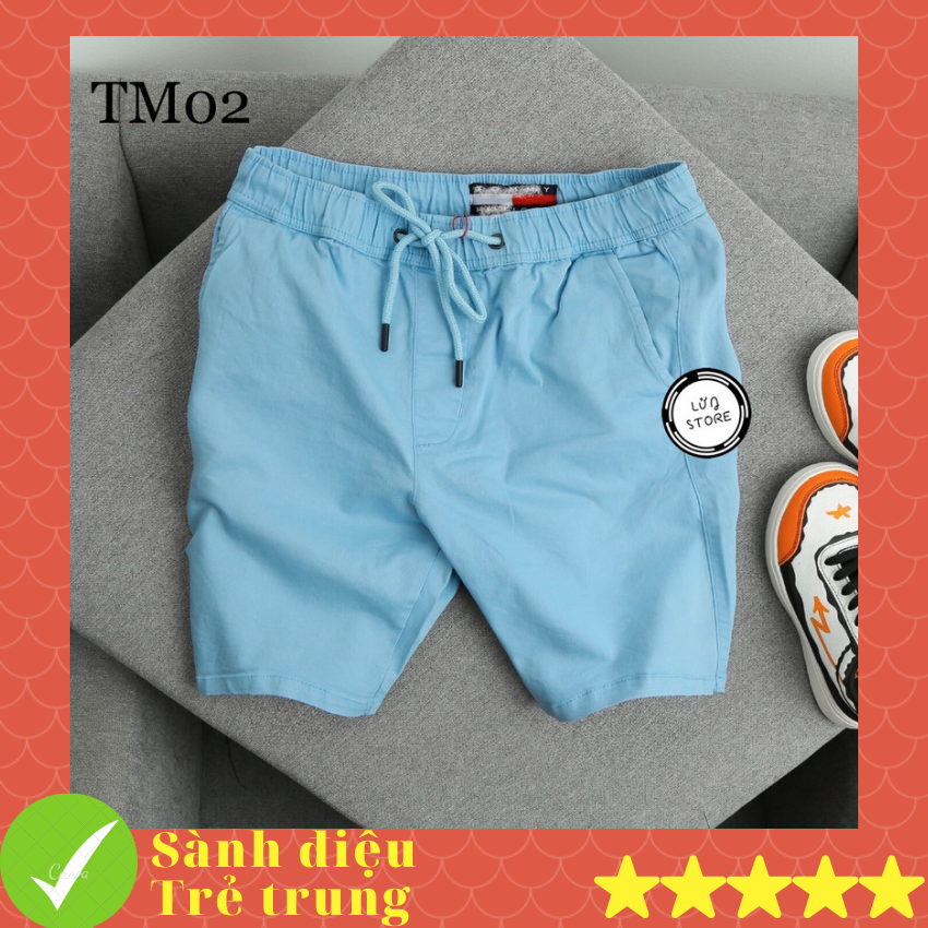 [HCM]Quần short nam lưng thun hè rực rỡ