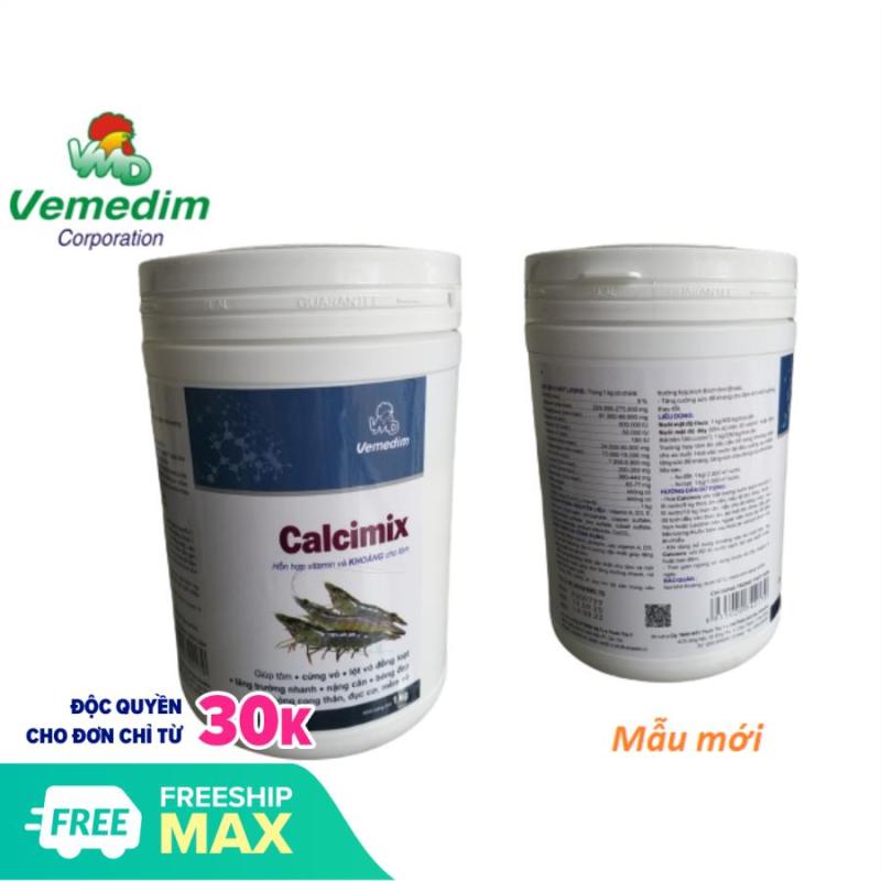 Calcimix ® Hỗn hợp vitamin, canxi, photpho và khoáng cho tôm (Hộp 1kg), Vemedim