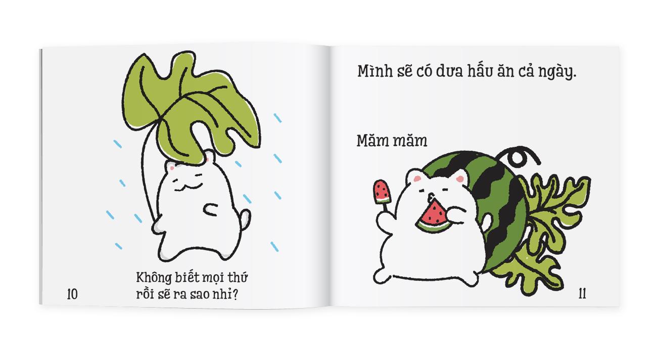 Sách Ehon - Maru và hạt dưa - Ehon dành cho bé từ 2 - 8 tuổi