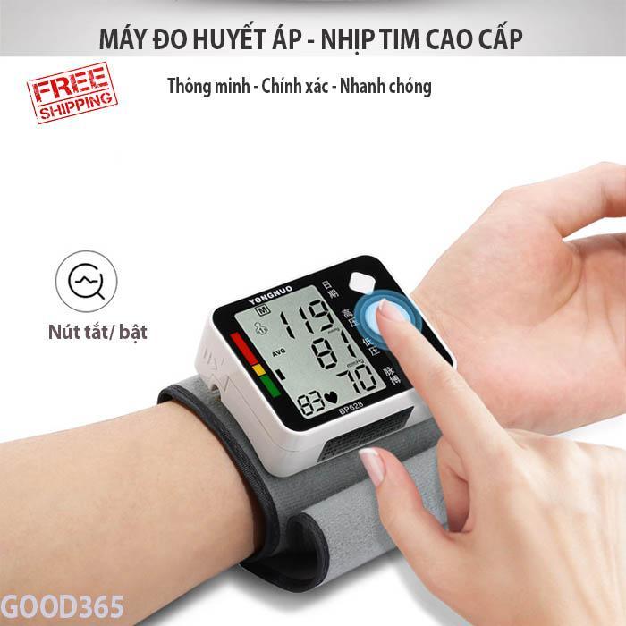 Giá máy đo huyết áp Máy Đo Huyết Áp, Đo Nhịp Tim Đeo Tay cao cấp, Độ Chính Xác 100% Cho Mỗi Lần Đo Huyết Áp, Bảo Hành Lên Đến 12 Tháng Mã SP 1
