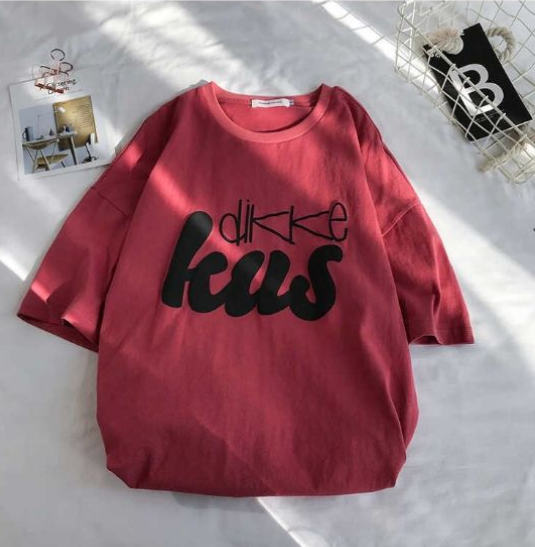 Áo thun tay lỡ free size KUS