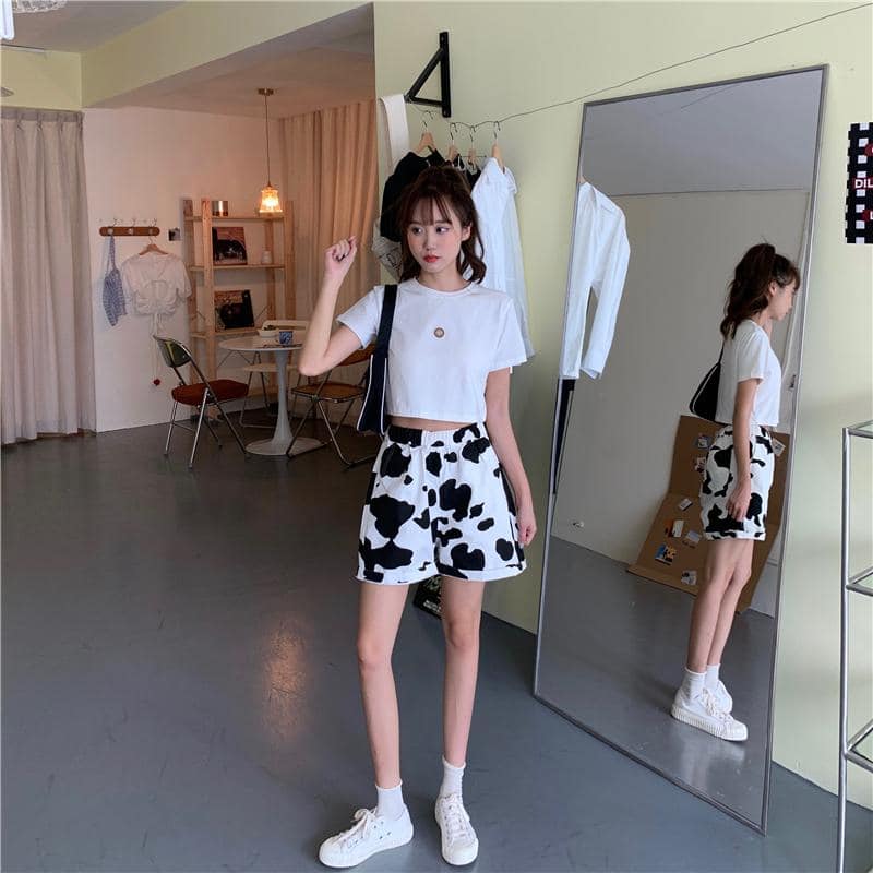 [HCM]Áo Croptop Nữ In Hoa