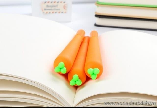COMBO 3 BÚT CÀ RỐT SIÊU CUTE  KHUYẾN MÃI CỰC SỐC