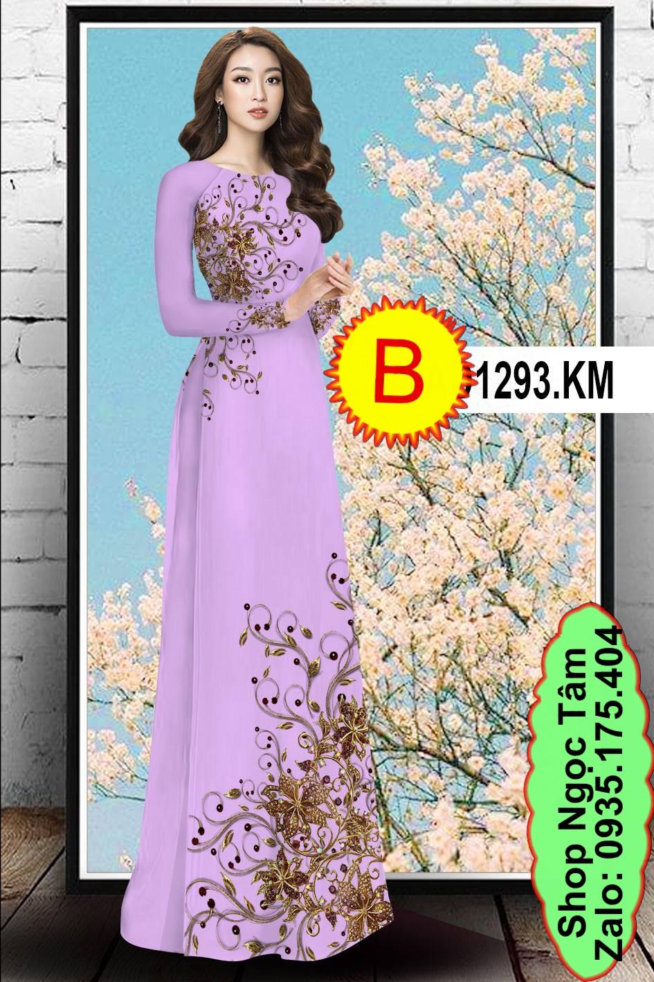 Vải bộ / áo dài in 3D - B 1293 - Shop Ngọc Tâm