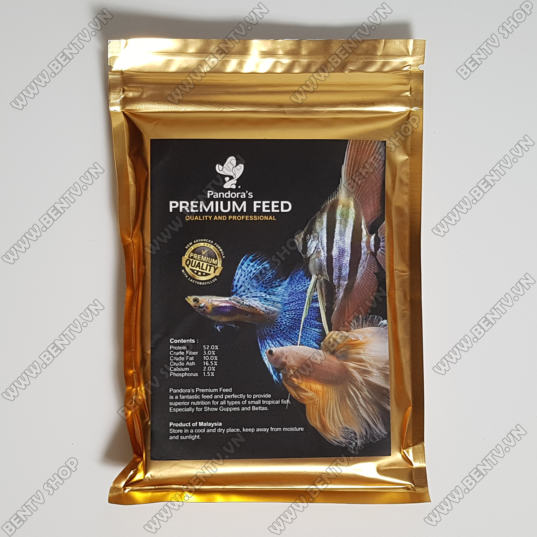 Cám Pandoras Gold - Thức Ăn Cho Cá Bảy Màu (100g)