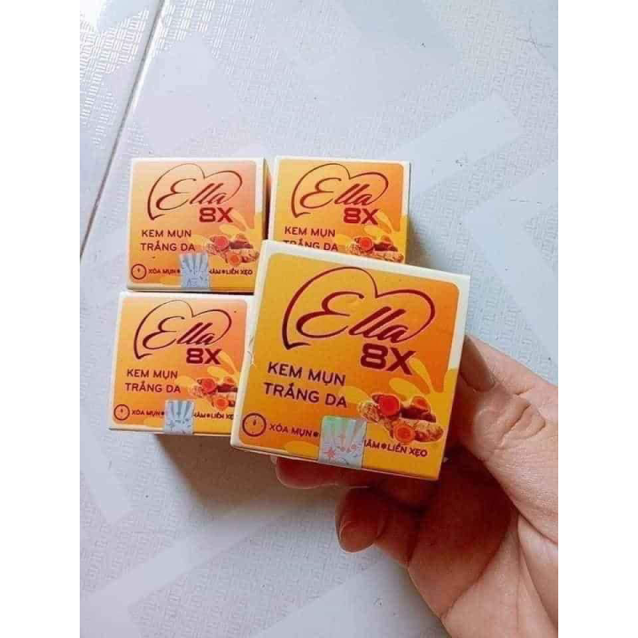 [HCM]Kem mụn trắng da Ella 8x
