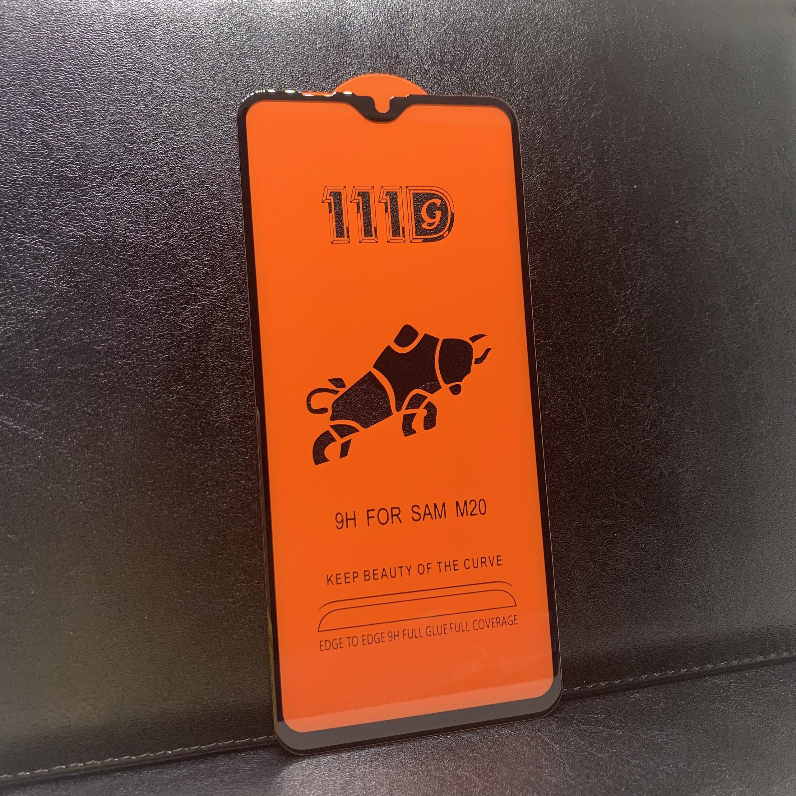 [HCM]Kính Cường Lực 111D Samsung M20 Đen Full Keo Full màn hình