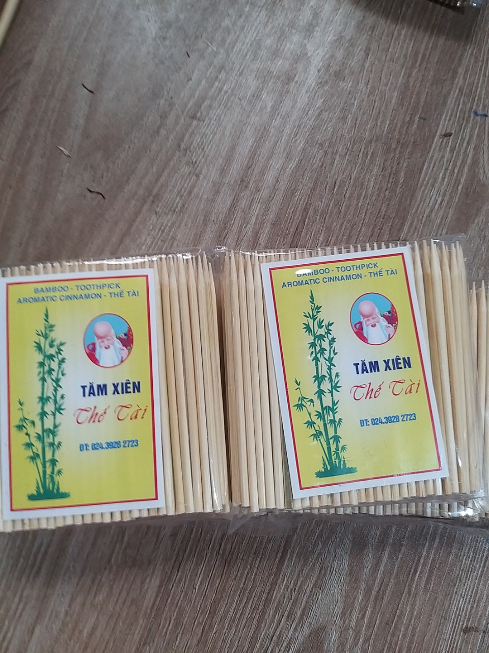 Tăm xiên thế Tài 10cm - 3mm