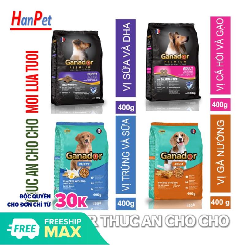 HP- (5 loại) GANADOR Thức ăn chó dạng hạt cao cấp - thức ăn khô cho chó giá rẻ