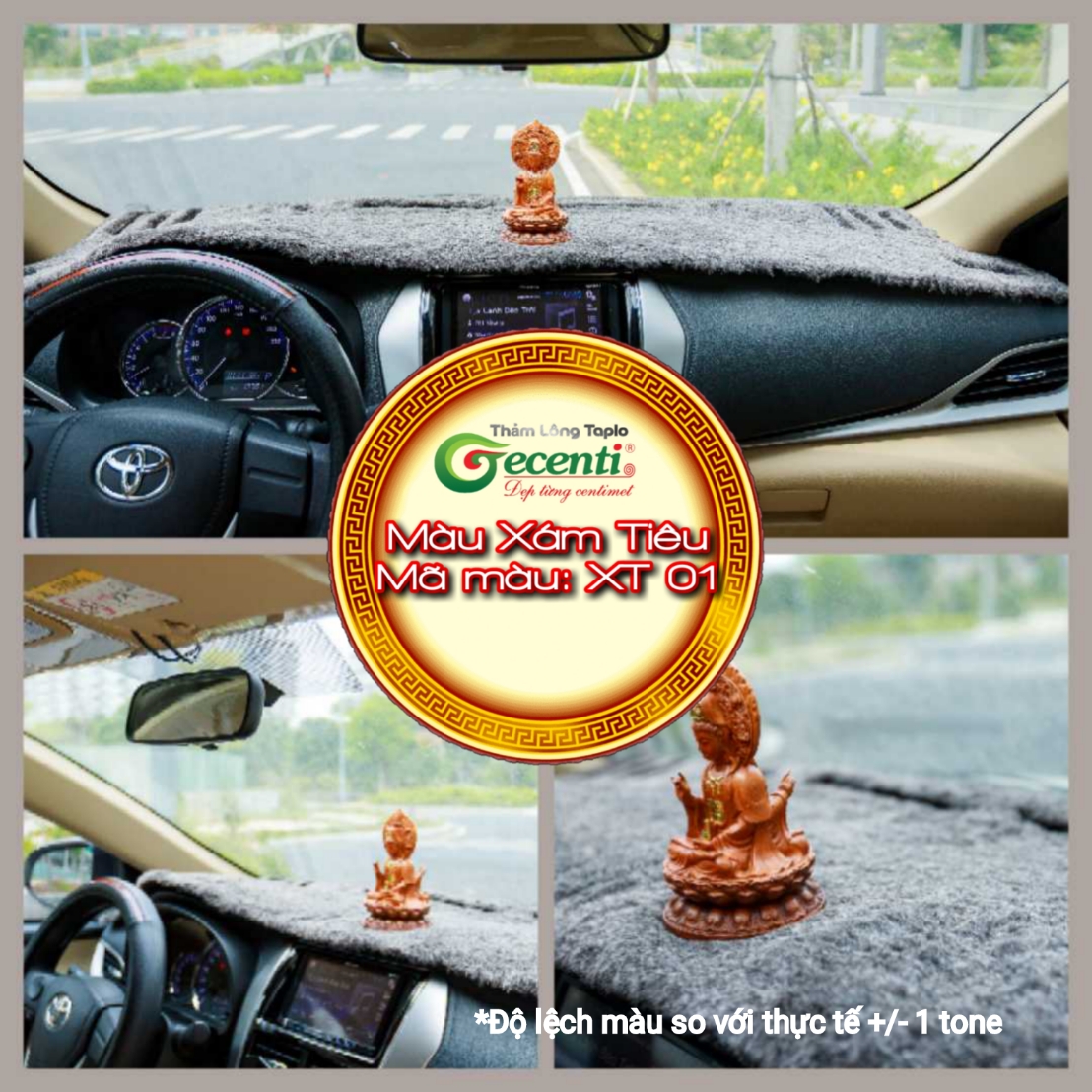 [HCM]Thảm taplo lông thú CRUZE AT-Thương hiệu GECENTI